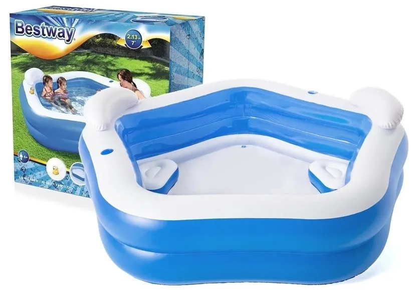 Bazen na napuhavanje Pentagon 213 x 206 x 69 cm Bestway 54153 - Mursko Središće