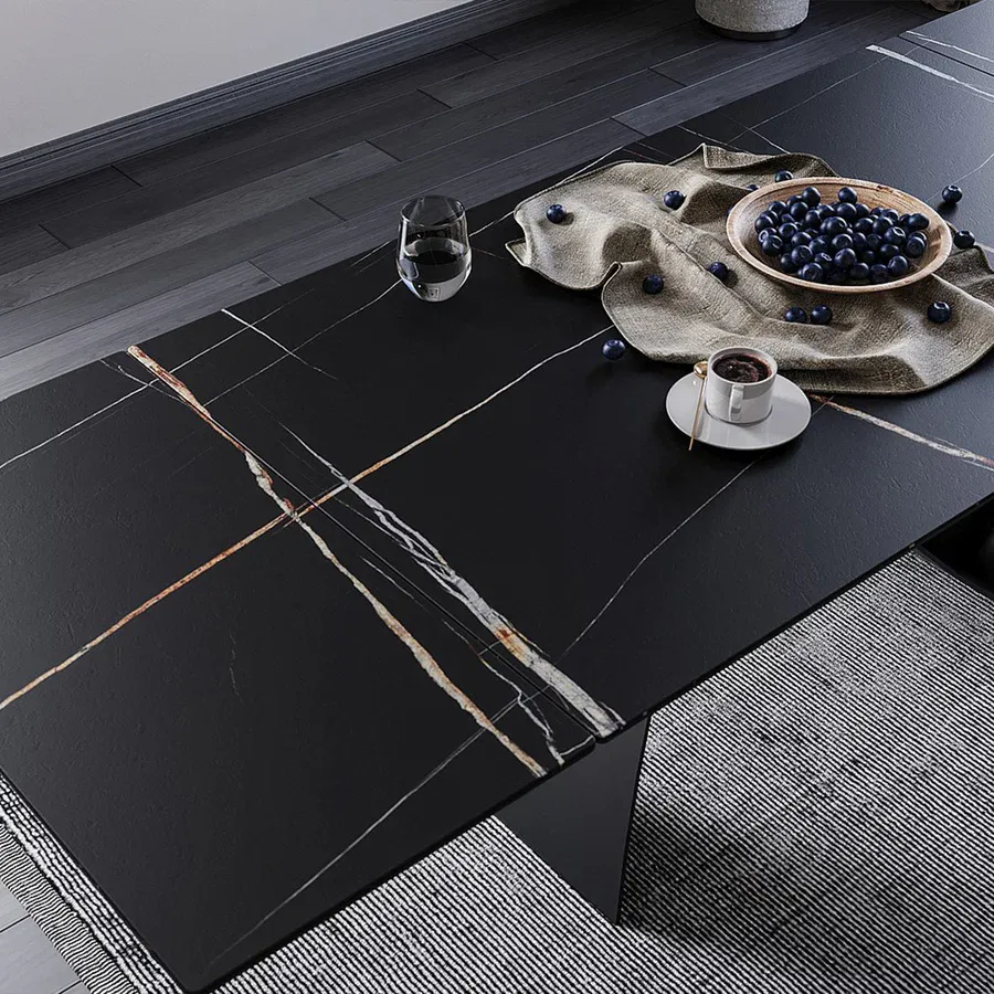 blagovaonski stol diuna 160/240x90cm, materijal: kaljeno staklo - slika 4