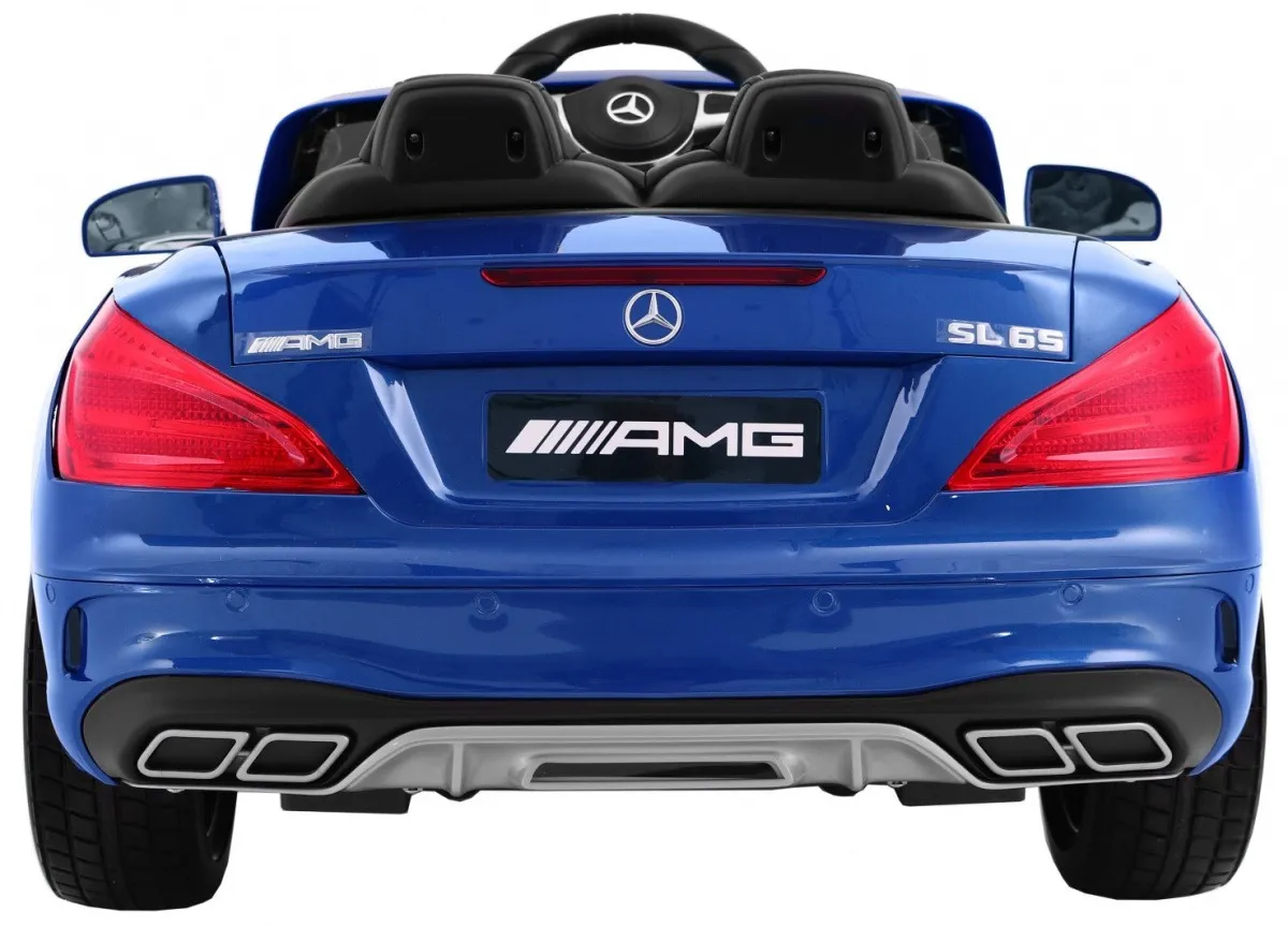 licencirani auto na akumultor mercedes amg sl65 - plavi/lakirani - slika 2