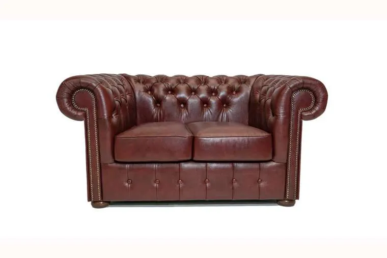 Chesterfield Dvosjed Class Leather | 2-sjedišta | Cloudy Red - Ježdovec, Zagreb