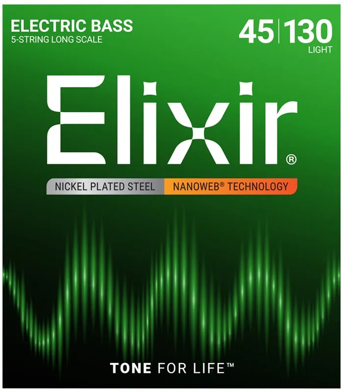Elixir 45-130 5-Strings Žice Za Bas Gitaru - Zagreb
