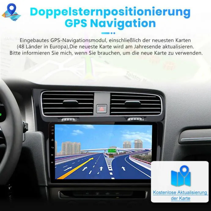 original android za vw golf 7 mk7 multimedija navigacija + kamera - slika 2