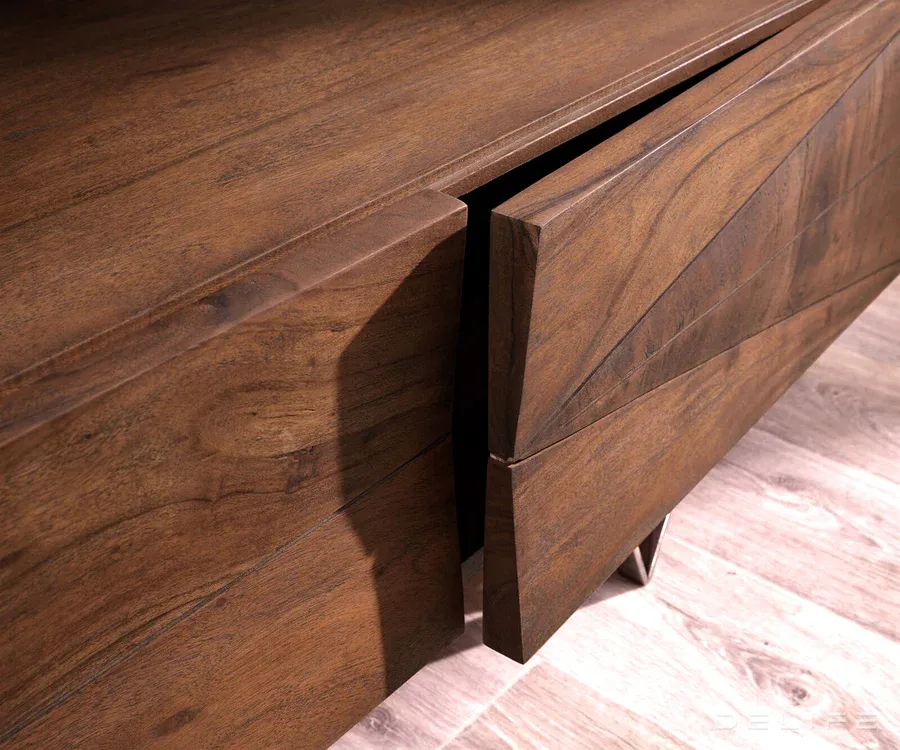 komoda designer wyatt 175cm, materijal: bagrem - slika 4