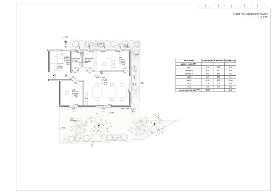 solin - poslovni prostor u stambenoj zgradi, 75,98 m² + vrt 97,03 m² - slika 11