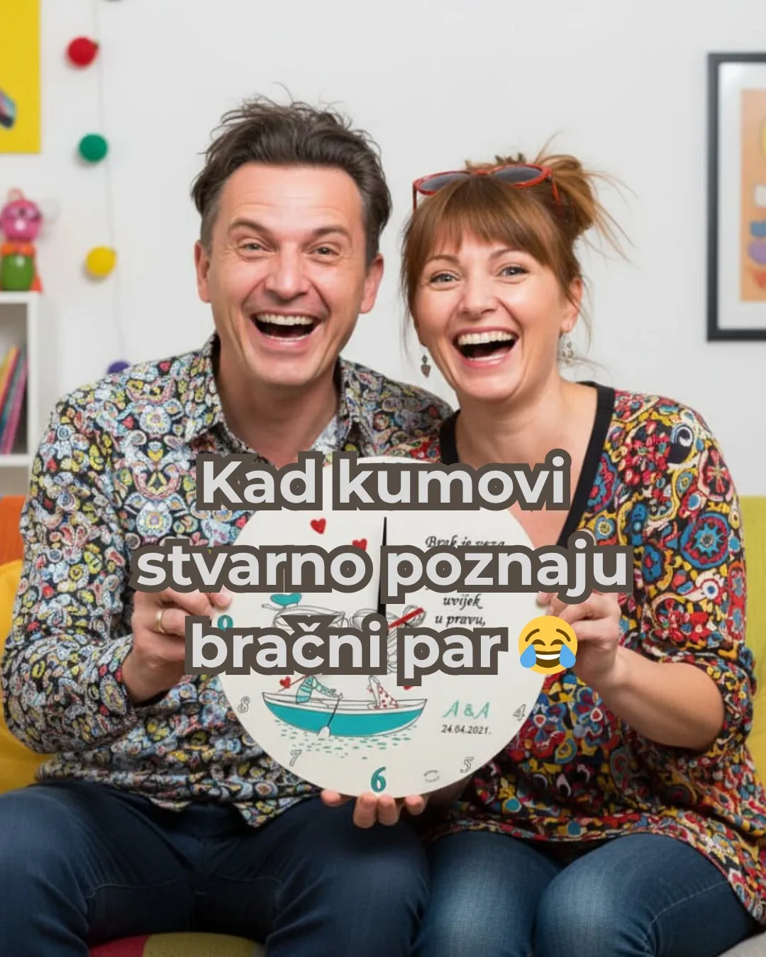 Personalizirani sat za srebrni pir – poklon za 25 godina braka - Virje