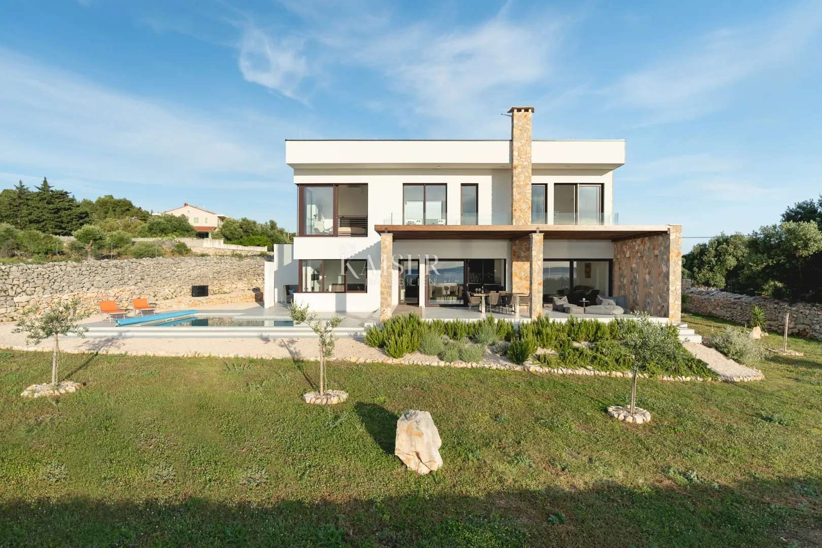 otok pag, mediteranska moderna vila s pogledom na more - slika 4