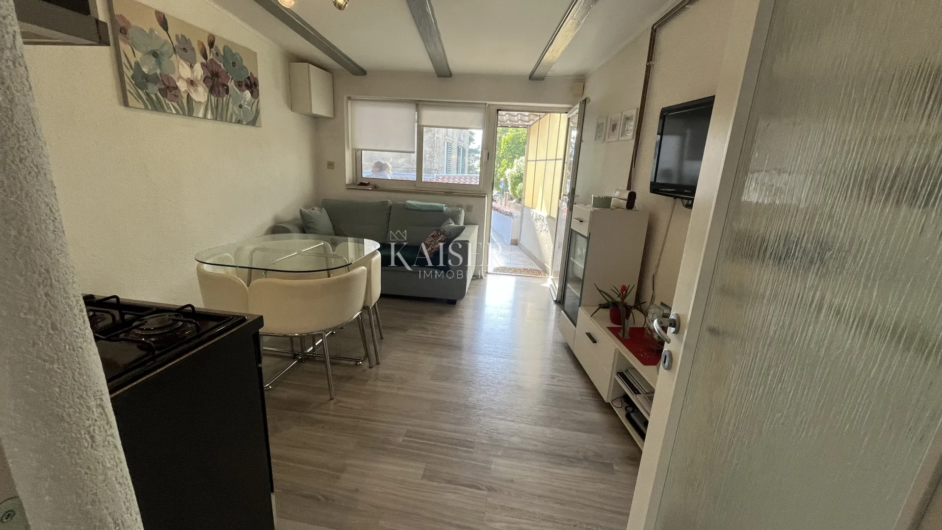 rijeka, trsat - stan u mirnoj ulici sa terasom 42 m2 - slika 4