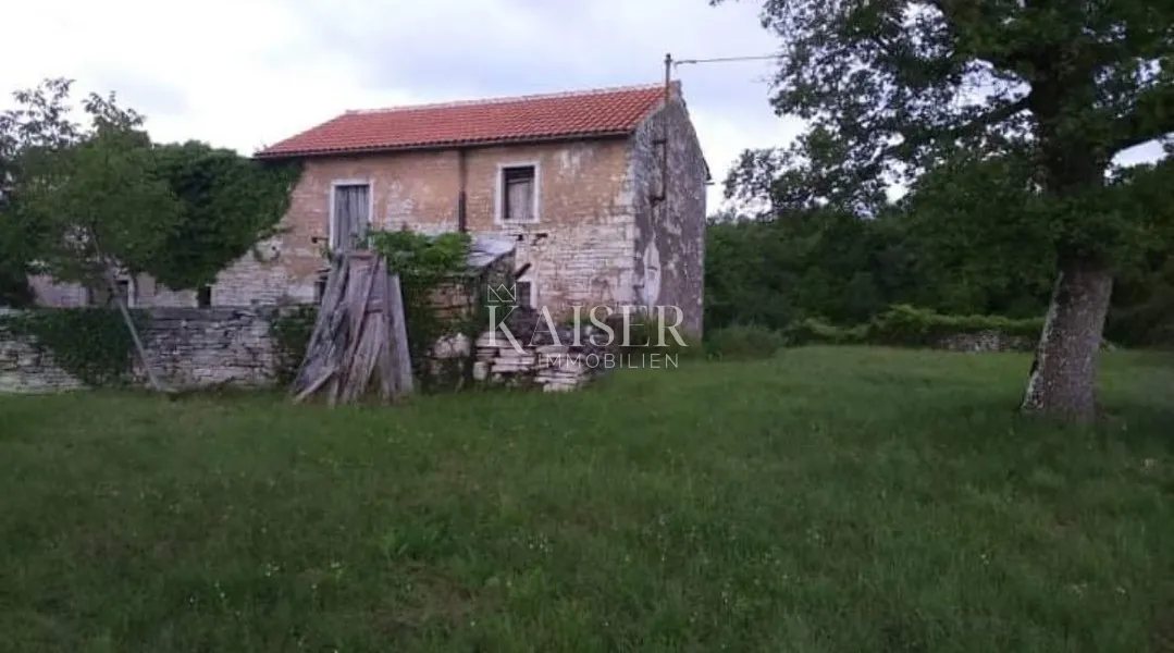 istra, oprtalj - građevinsko zemljište 4500 m2 s dvije kamene kuće - slika 9