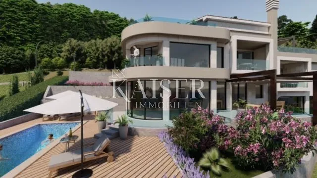 mošćenička draga, sveta jelena-zemljište sa predivnim pogledom na more - slika 7