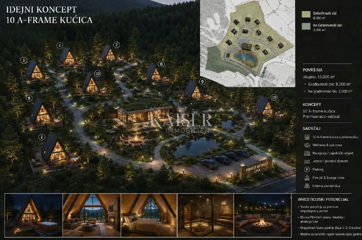 lika, ekskluzivna investicijska prilika – zemljište za premium a-frame resort - slika 10