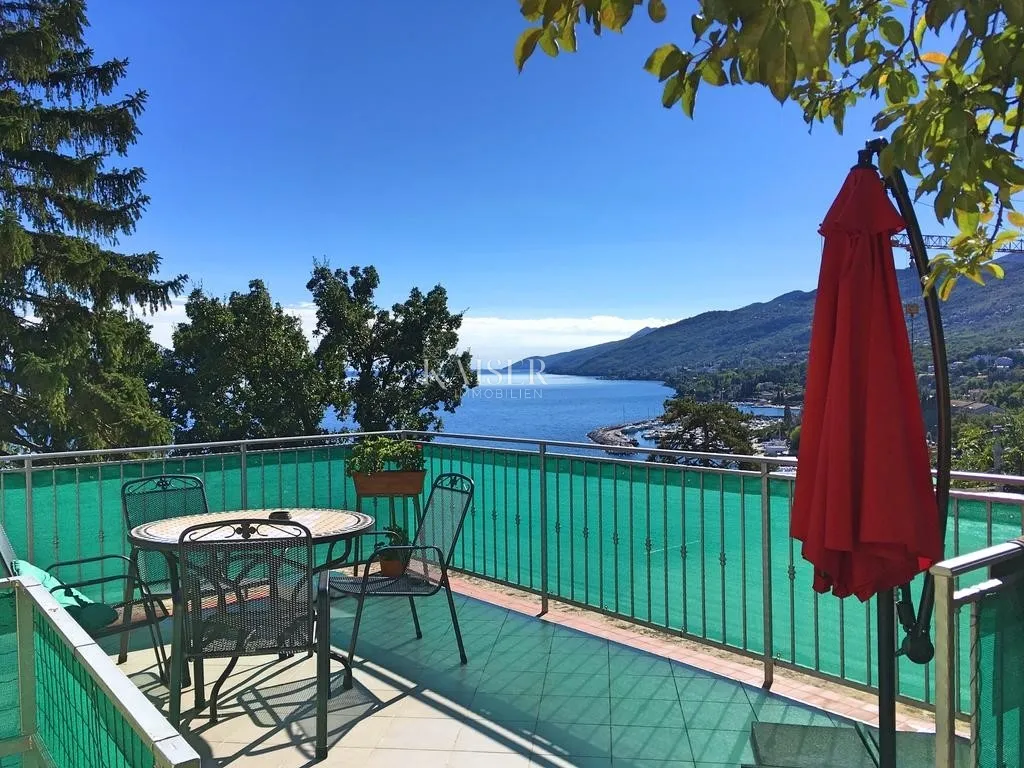 opatija,jednosobni stan s terasom i veličanstvenim pogledom na more - slika 1