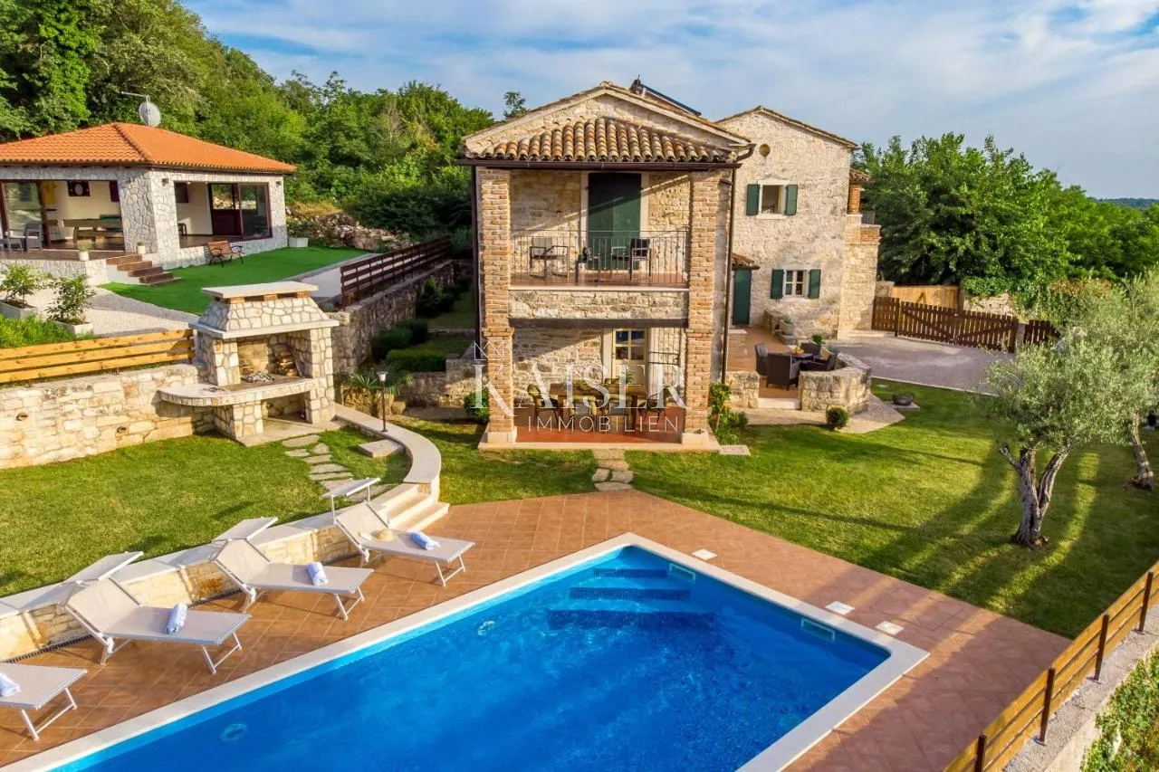 Istra - Villa s bazenom i okućnicom 1000 m2 - Tinjan