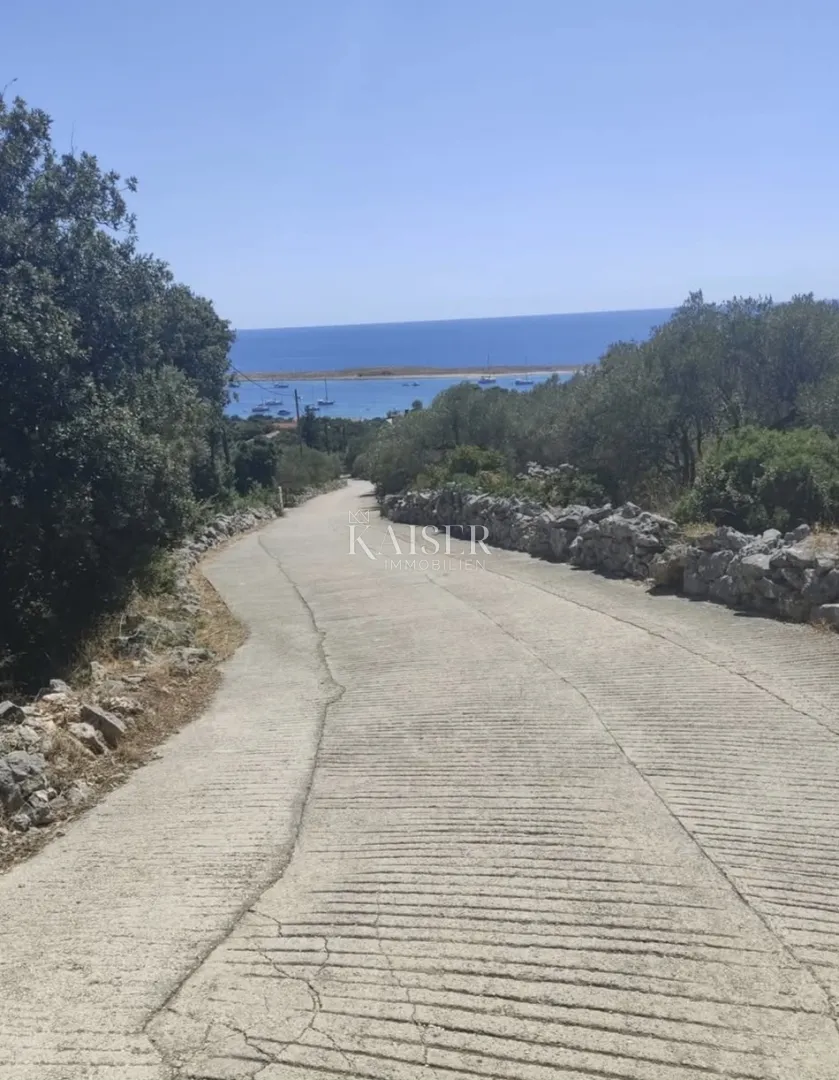otok premuda, građevinsko zemljište 3.144 m2, pogled na more - slika 2