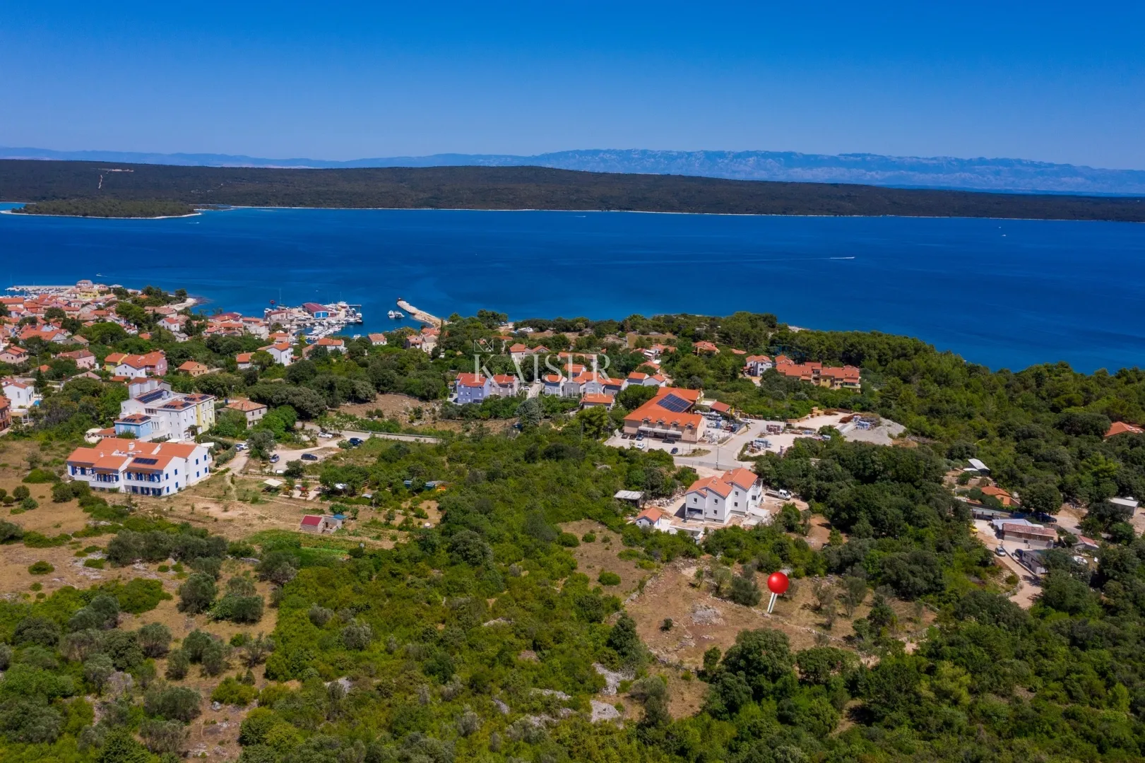 Nerezine, otok Lošinj - atraktivno građevinsko zemljište 450 m2 - Nerezine, Mali Lošinj