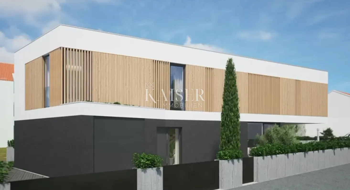 vodice - projekt-luksuzna moderna vila s bazenom i garažom 300 metara od mora - slika 17