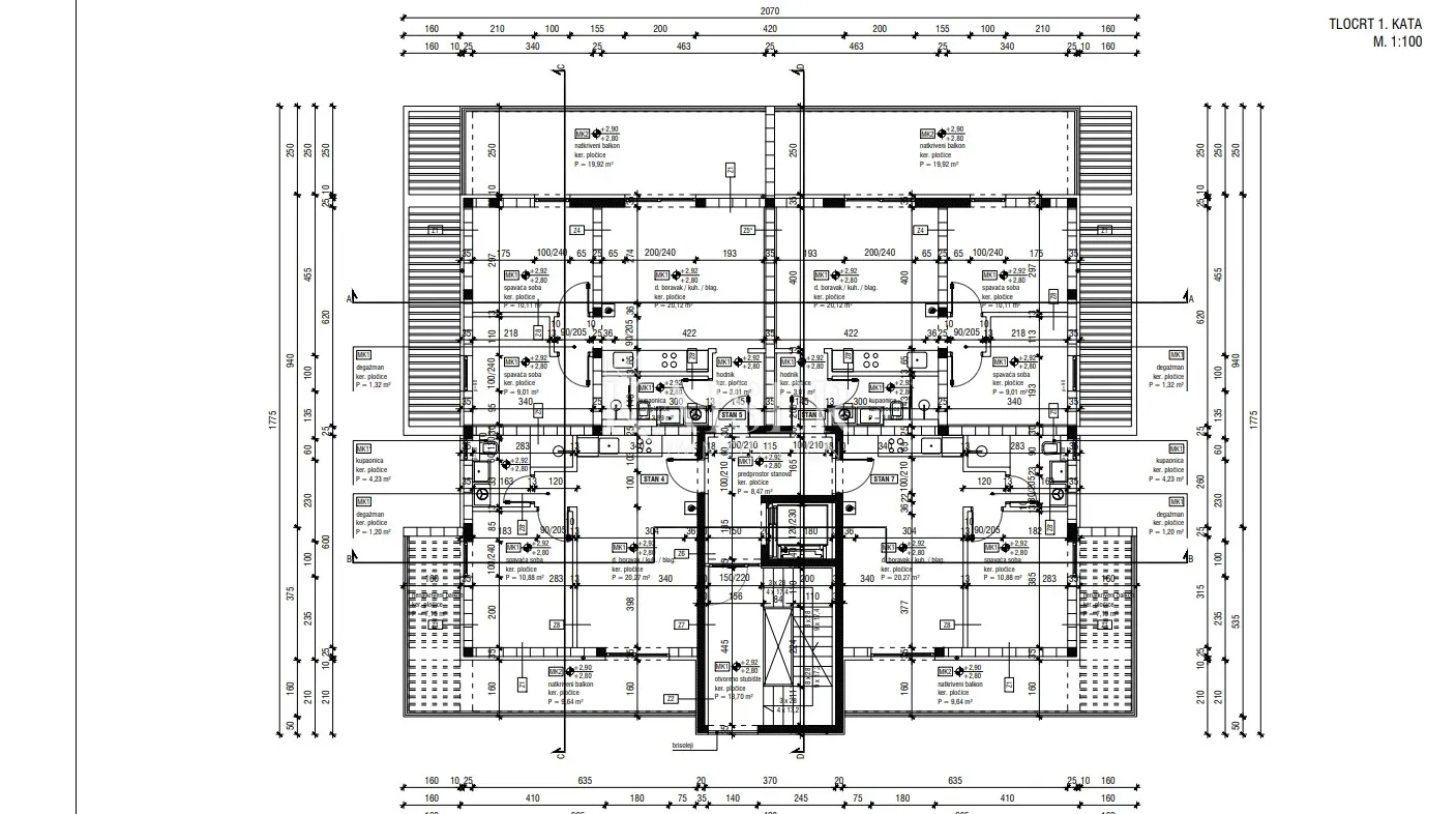 zadar, nin: stan 88,14 m² na 2. katu s pogledom na more - slika 10