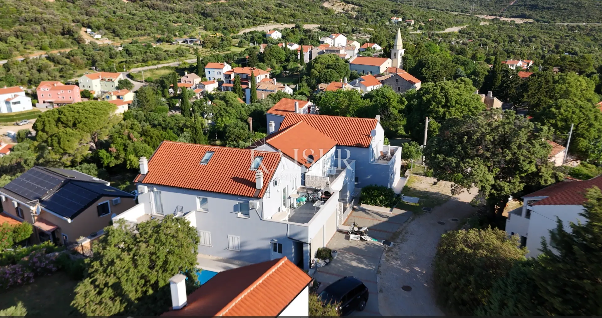 kuća s bazenom i pogledom na more – sveti jakov, mali lošinj - slika 23
