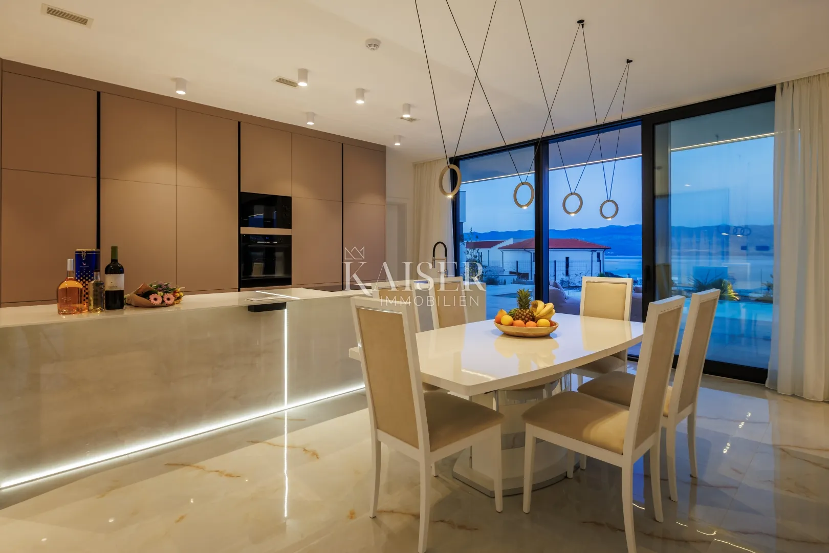krk, vrbnik - villa 265m2 sa panoramskim pogledom na more - slika 67