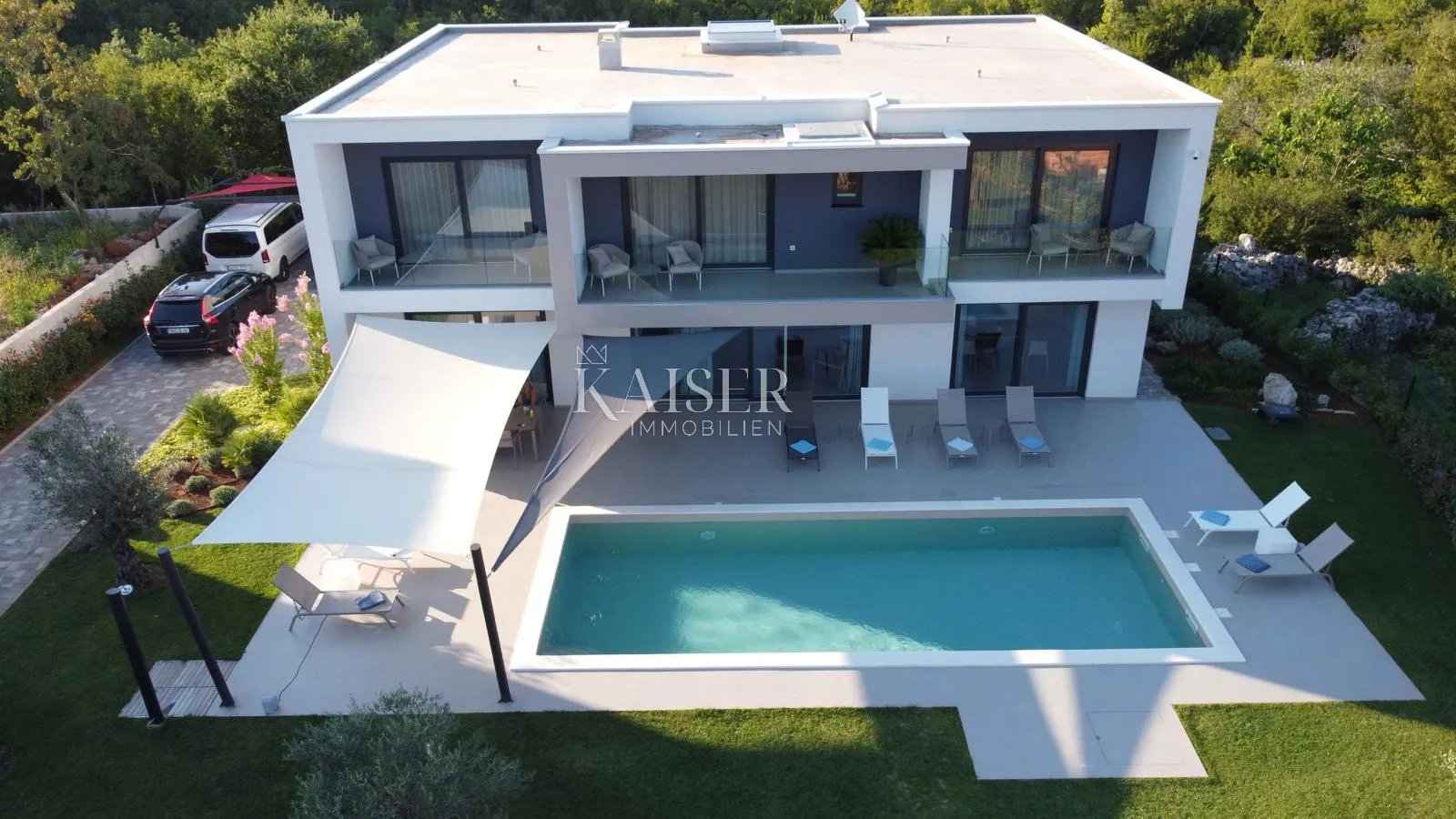 Krk, Vrh – Luksuzna vila s bazenom - Vrh, Krk