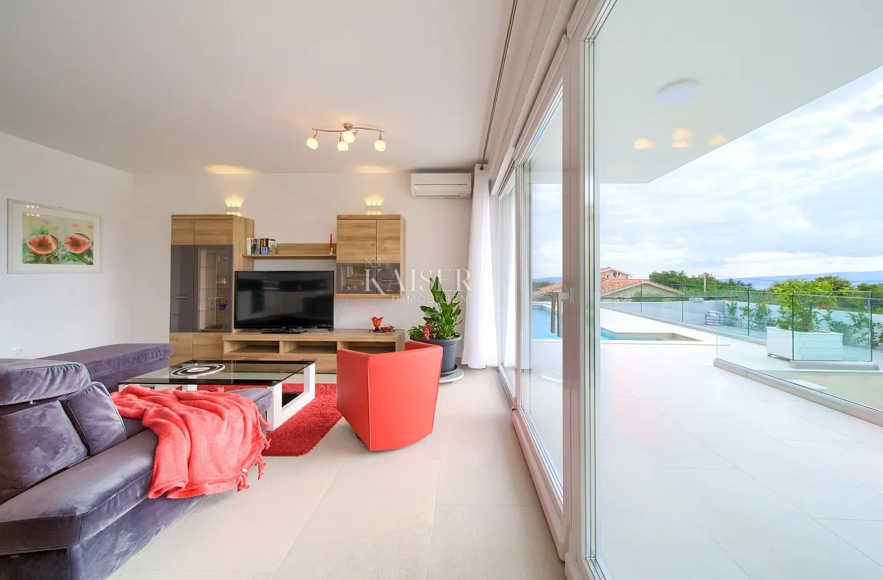 linardići, otok krk- vila 410m2 s bazenom i pogledom na more - slika 11
