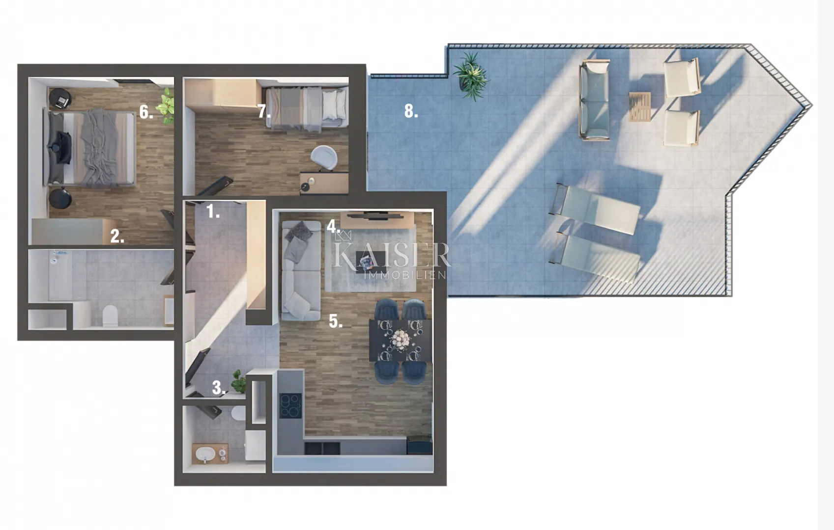 rijeka, martinkovac - predivan stan 66,30m2 - slika 12