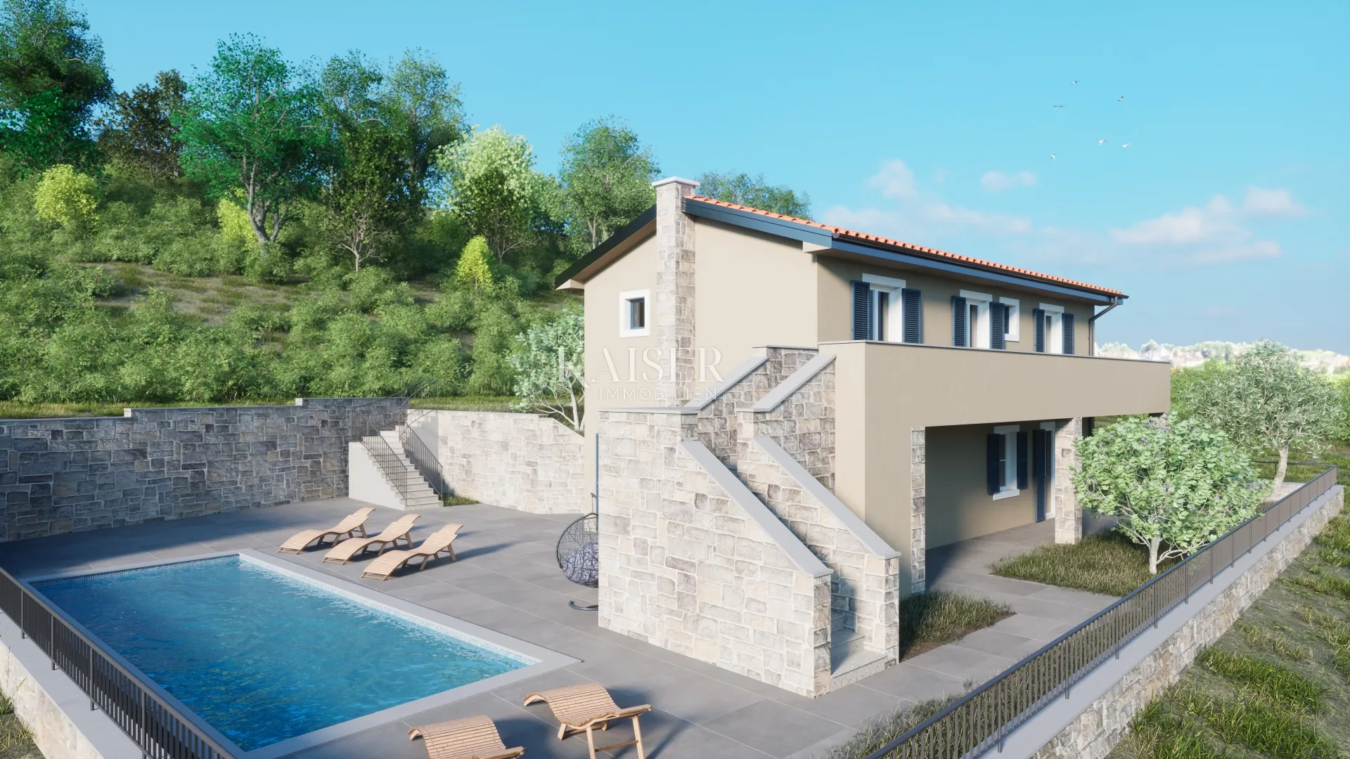 istra, momjan, vila s bazenom u izgradnji - slika 16