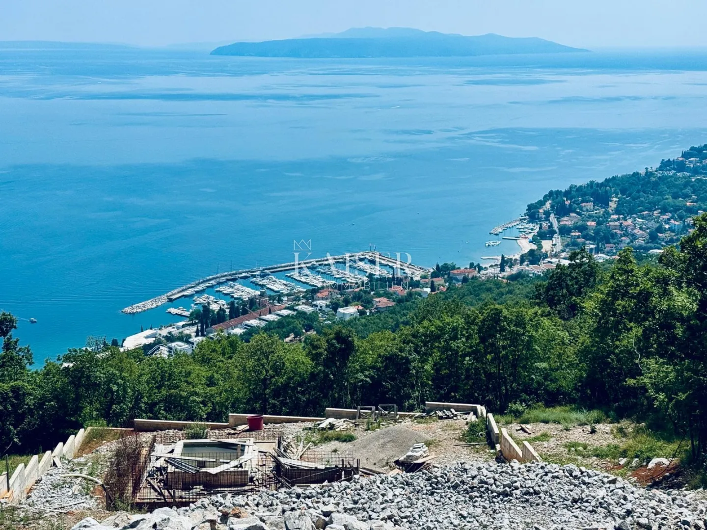 opatija, veprinac – građevinsko zemljište s fenomenalnim pogledom i dozvolom za luksuznu vilu - slika 13