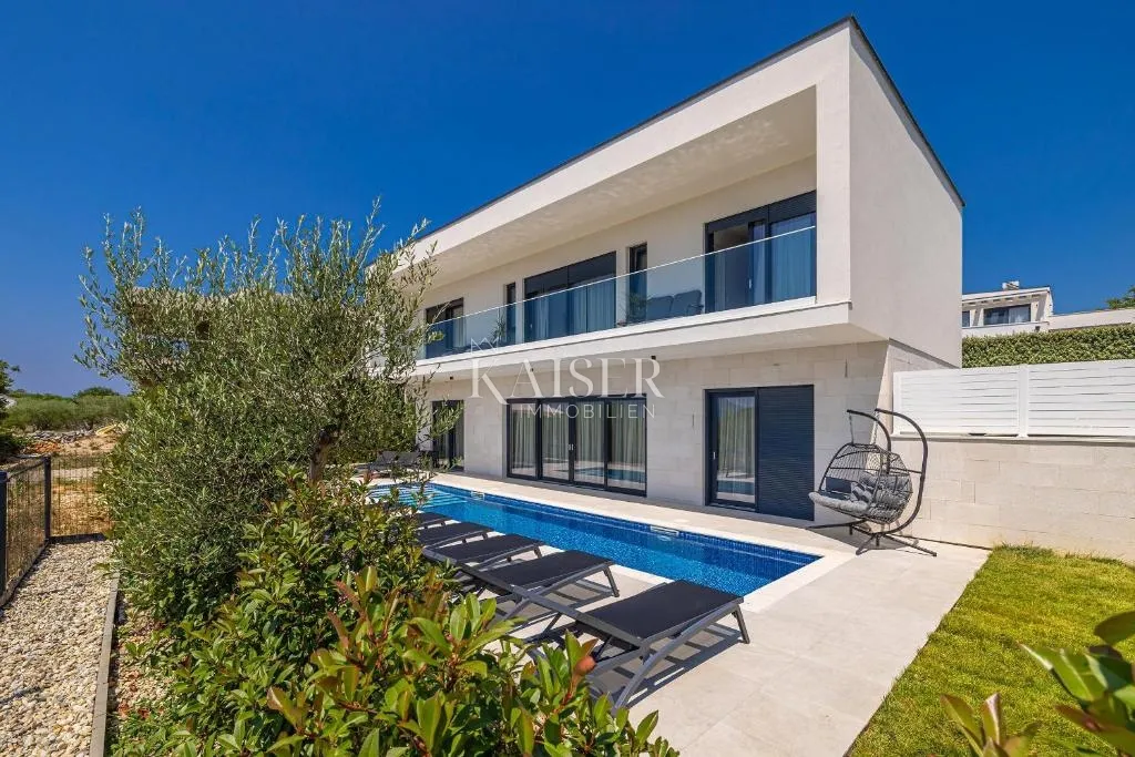 krk, okolica - luksuzna villa 199m2, pogled na more - slika 4
