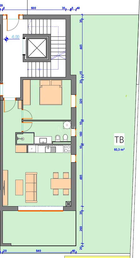 istra, umag, okolica - stan u novogradnji, 66m2, 300m od mora, prizemlje - slika 9