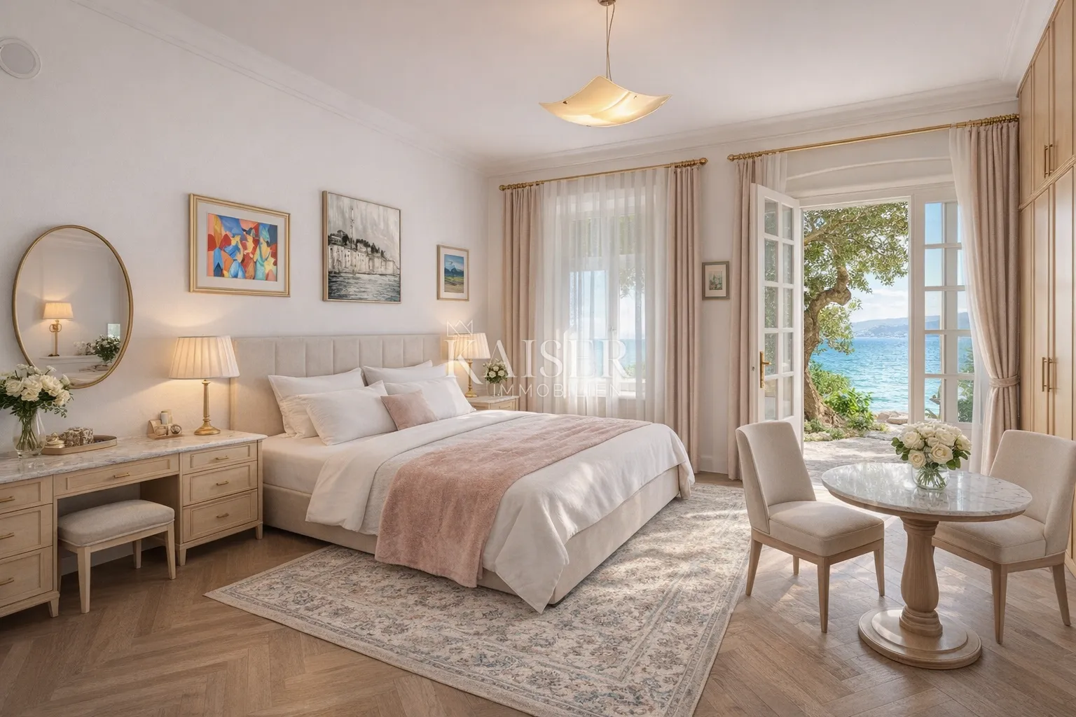 opatija, lovran – stan u povijesnoj vili u prvoj liniji uz more, direktan pristup moru - slika 7