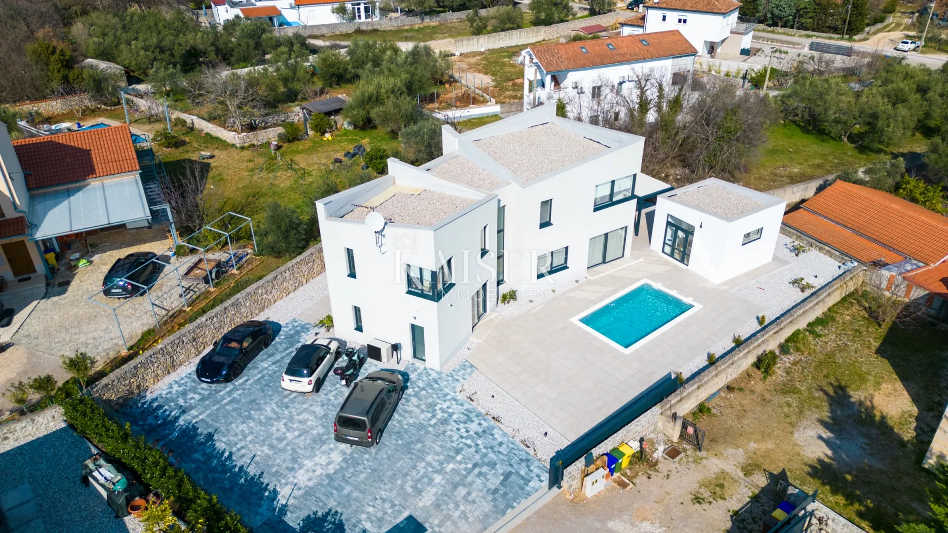 otok krk, - kornić: ekskluzivna vila sa grijanim bazenom - slika 2