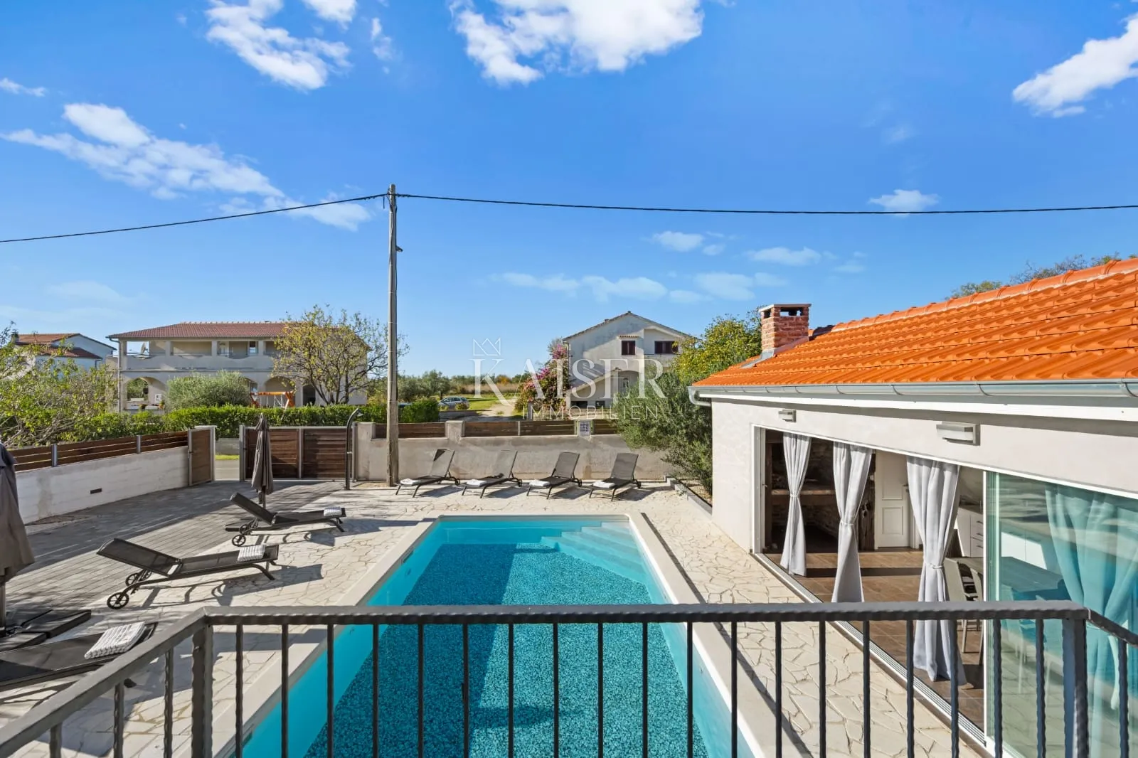 biograd, okolica - kuća sa bazenom, 145m2 - slika 34