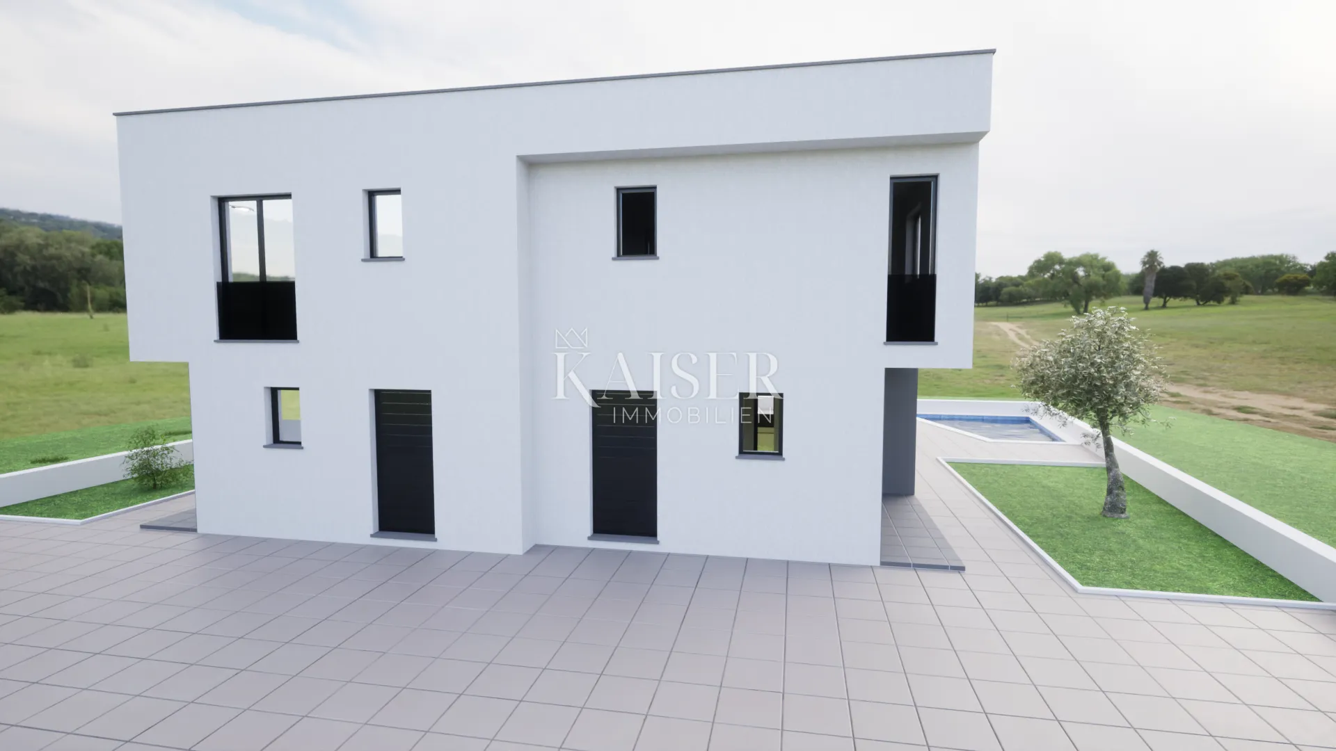 istra, umag okolica - dvojna kuća: dvoetažni stan sa bazenom; 120m2 - slika 14