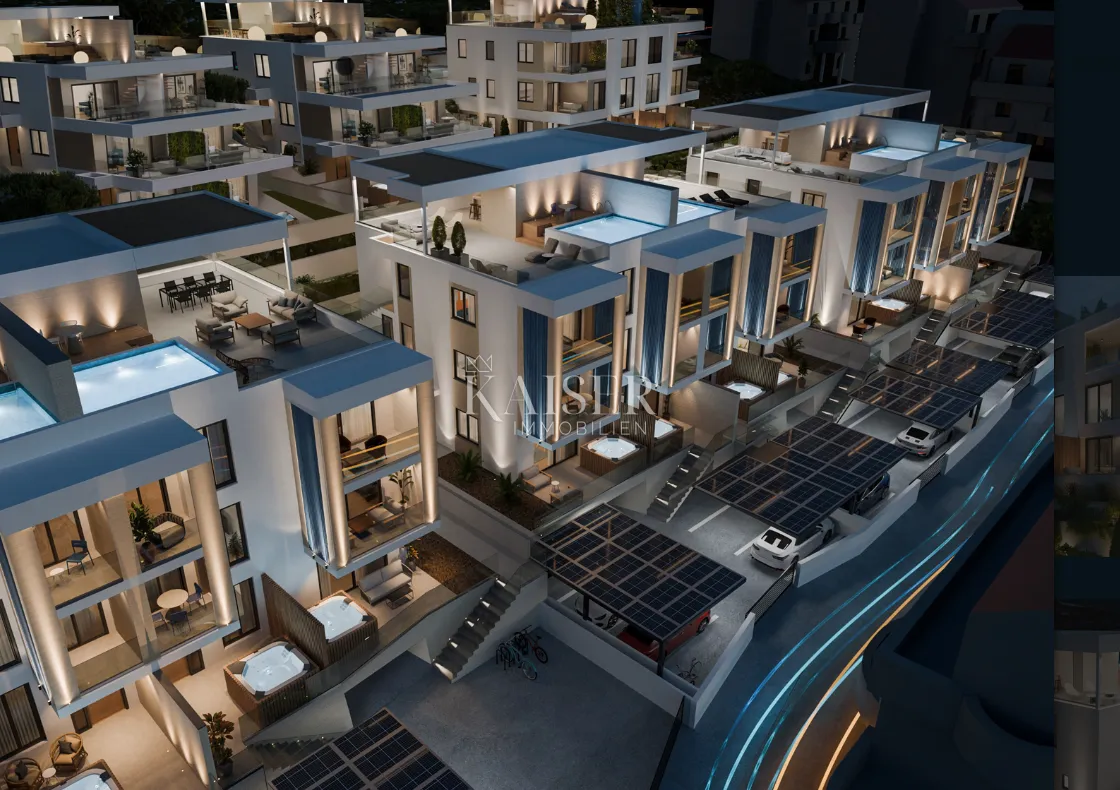 Trogir, Čiovo - luksuzni apartman s vrtom pored mora, 61,30m2 - Žedno, Trogir