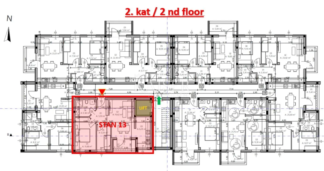 istra, pula- moderan stan 54m² s balkonom - slika 12