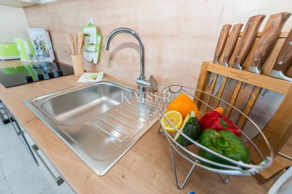 sukošan, zadar - moderan dvosoban apartman s lođom i pogledom na more - slika 43