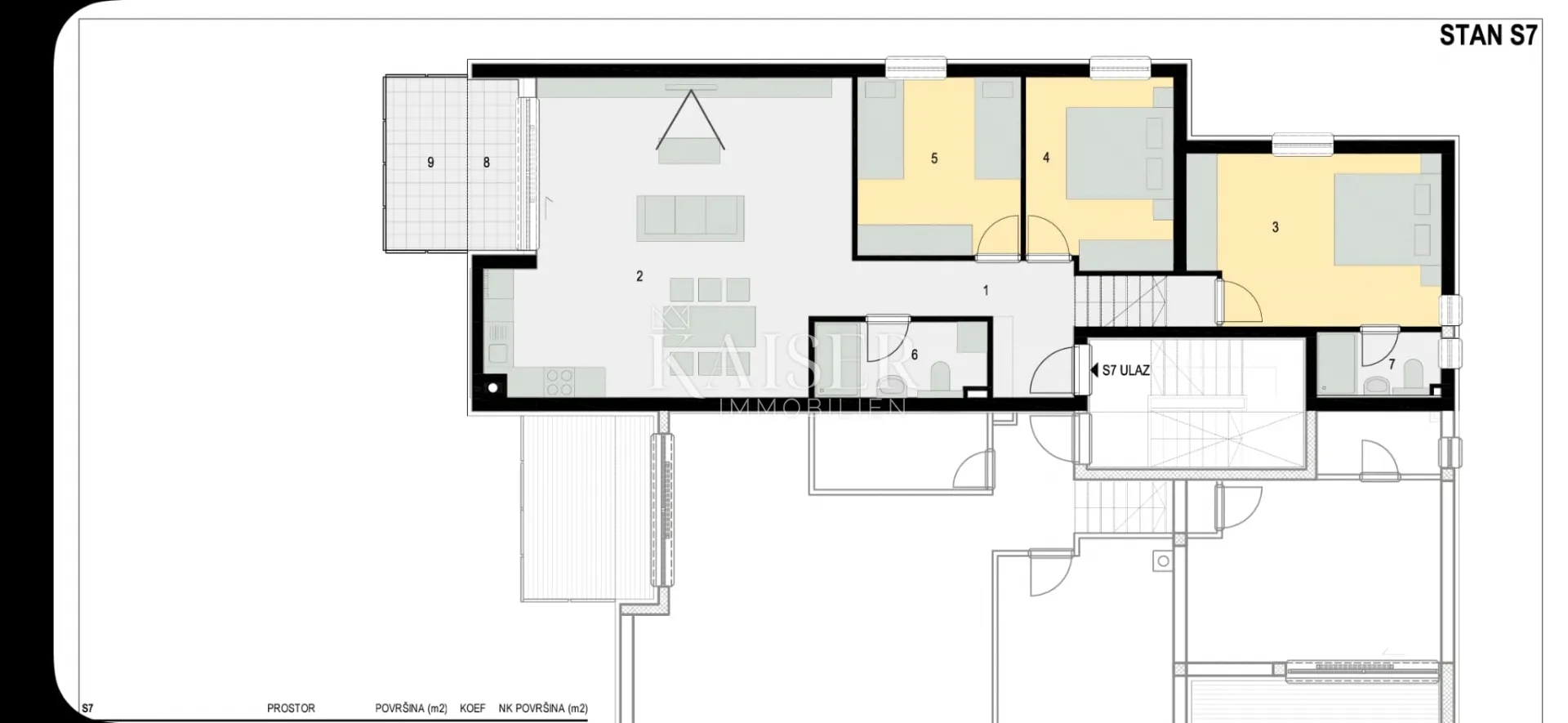 pag, kolan, penthouse 120 m2, prvi red do mora - slika 12