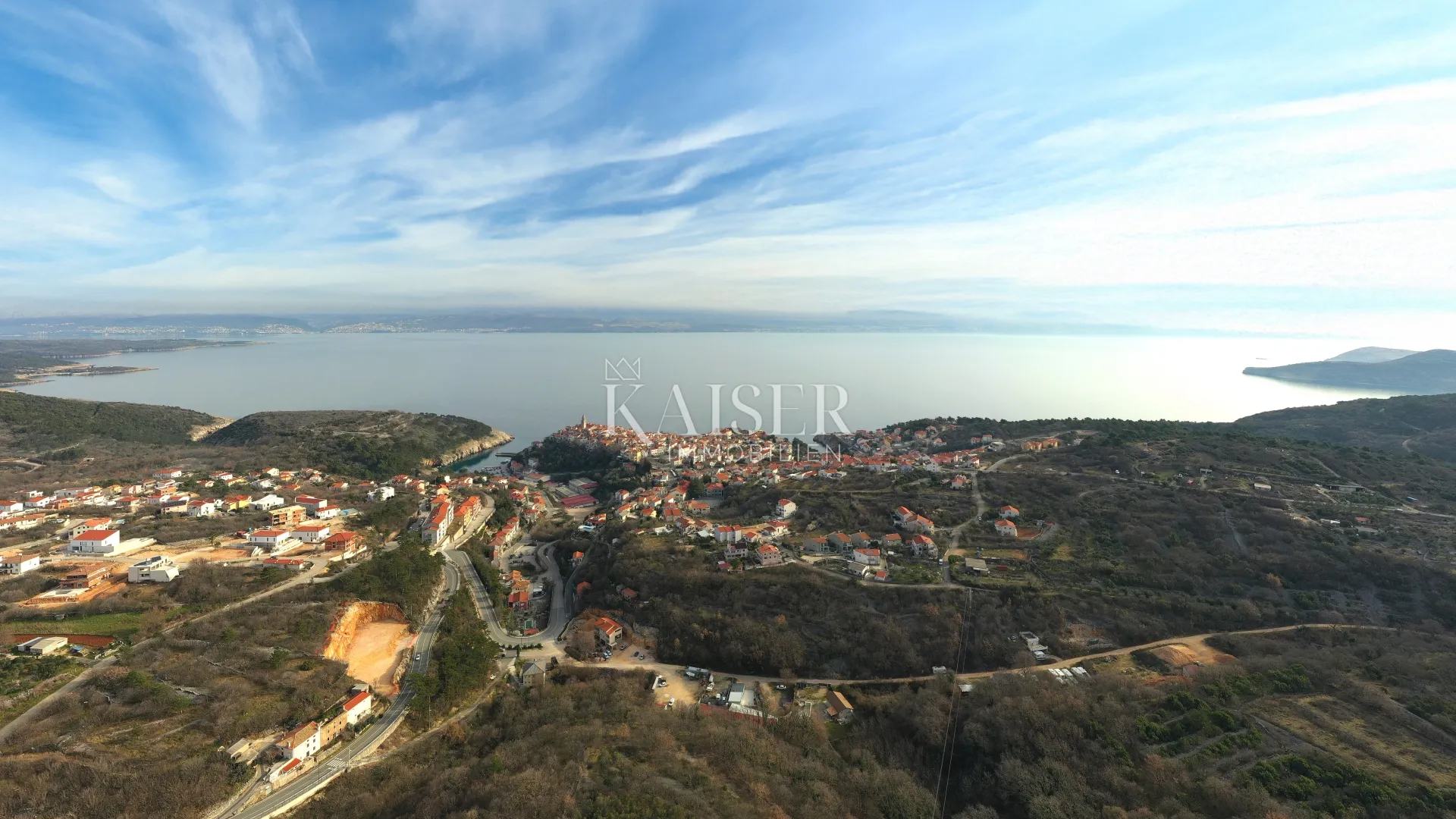 vrbnik - građevinsko zemljište 2.500m2, pogled more - slika 5