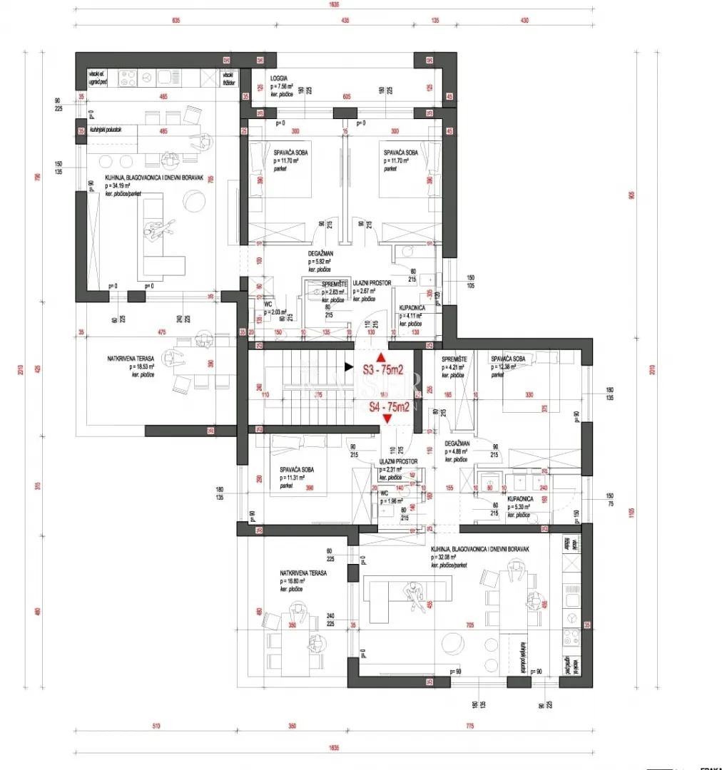 žaborić, šibenik -elitni penthouse s panoramskim pogledom i 50m2 vrtom - slika 6