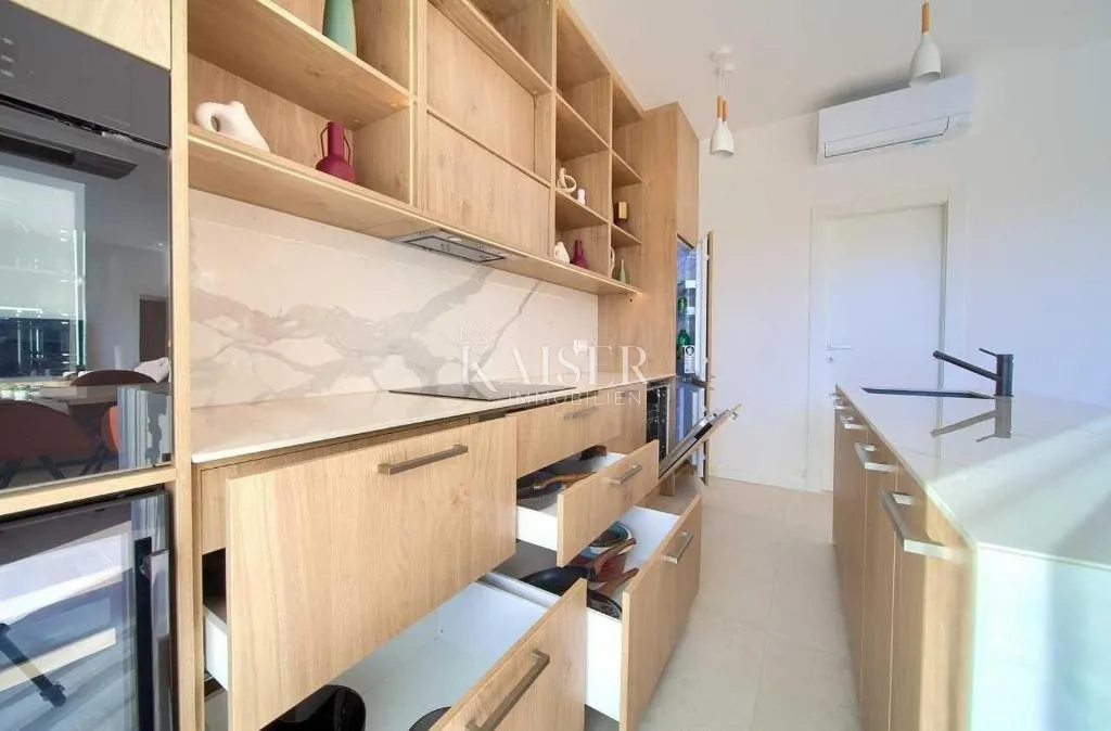 krk, okolica - luksuzna villa 199m2, pogled na more - slika 14
