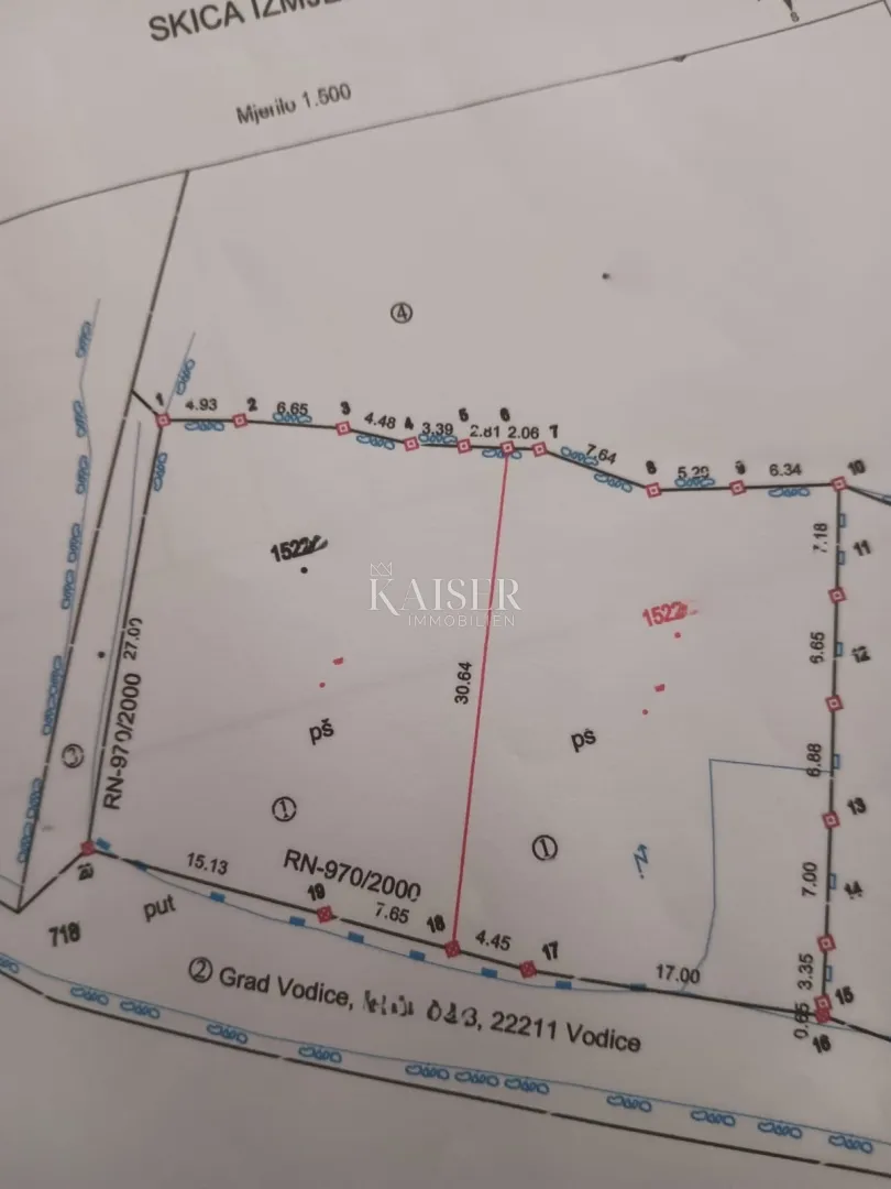 šibenik, vodice - građevinsko zemljište s pogledom na more i otoke, veličine 649 m2. - slika 8