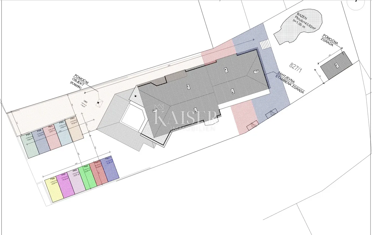 zadar, pakoštane - jednosoban stan 46,28 m2 u prizemlju s bazenom - slika 20