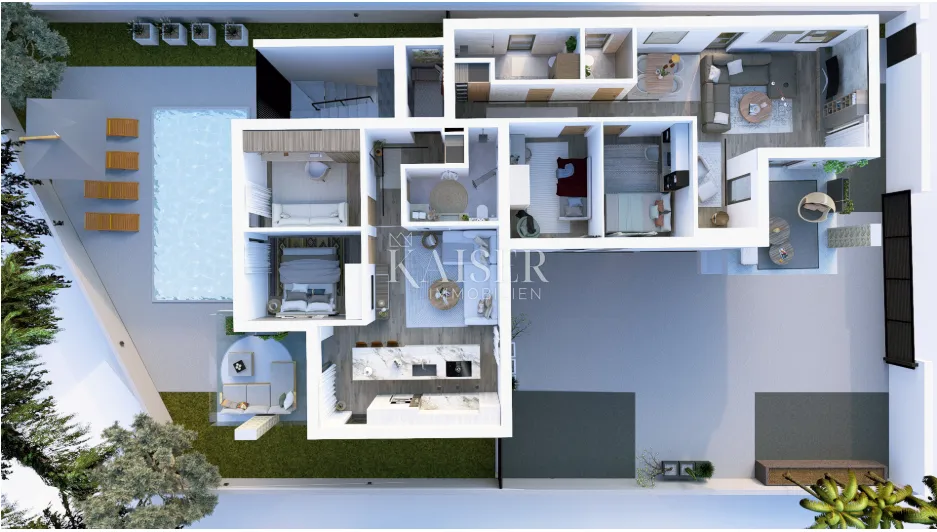 petrčane – zadar, ekskluzivni penthouse na cijeloj etaži s krovnom terasom - slika 2