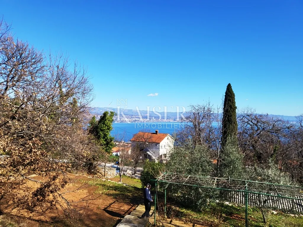 Ika, Oprić – Građevinsko zemljište s pogledom na more - Ika, Opatija