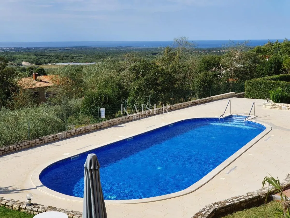 istra - poreč, kuća prizemnica sa bazenom i pogledom na more - slika 7