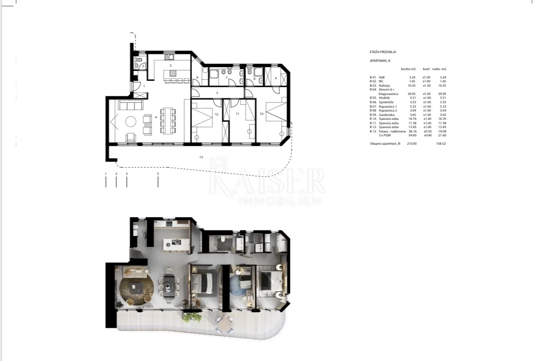 opatija - 158 m2, terasa, pogled na more - slika 4