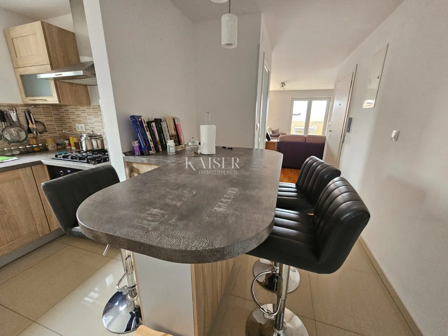 otok krk, malinska - apartman 100m2, pogled more - slika 12