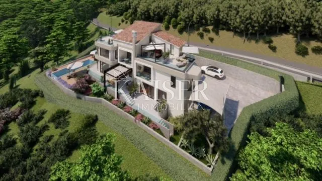 mošćenička draga, sveta jelena-zemljište sa predivnim pogledom na more - slika 5