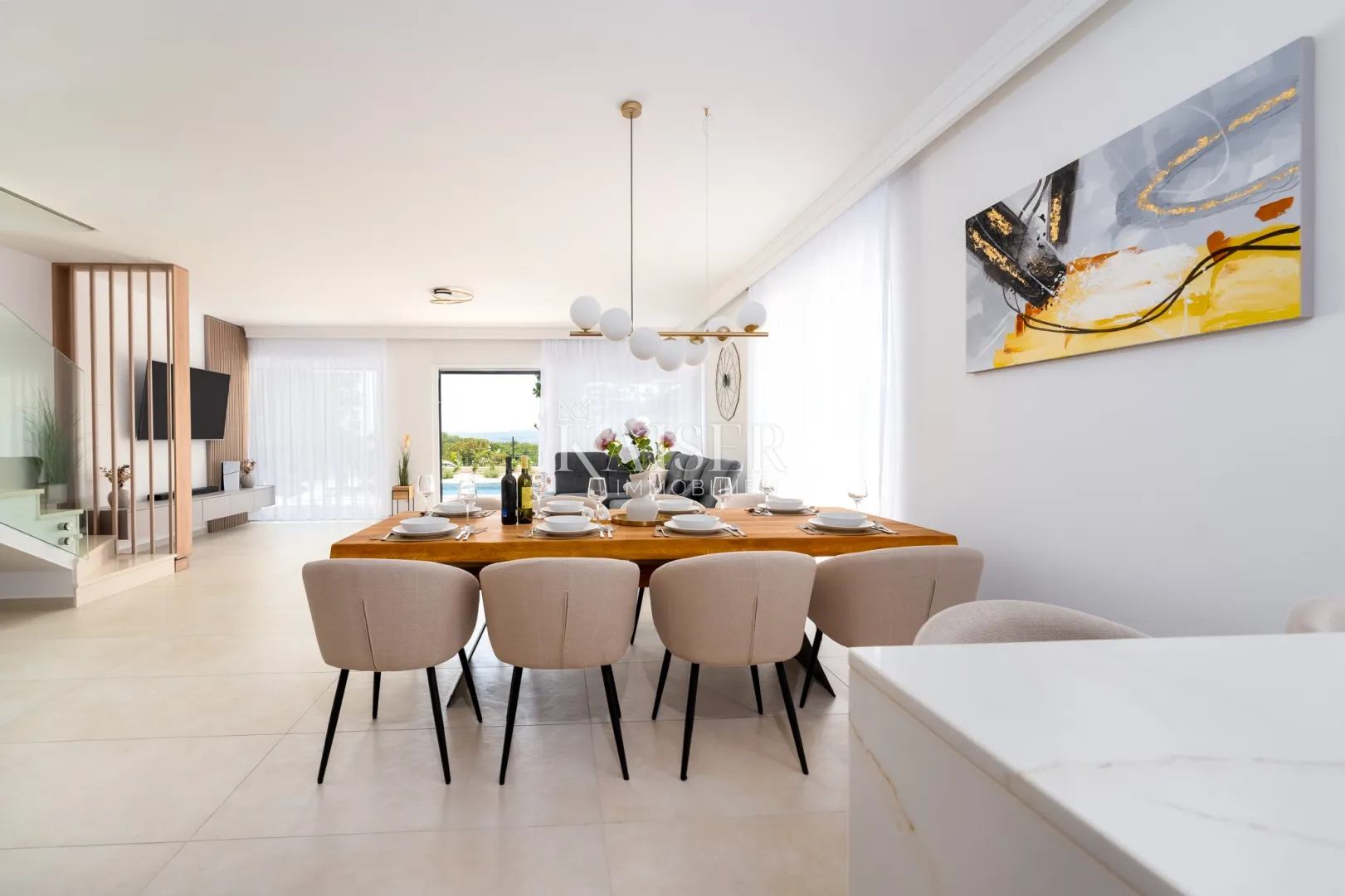 otok krk, omišalj - luksuzna dvojna kuća 195m2 - slika 15