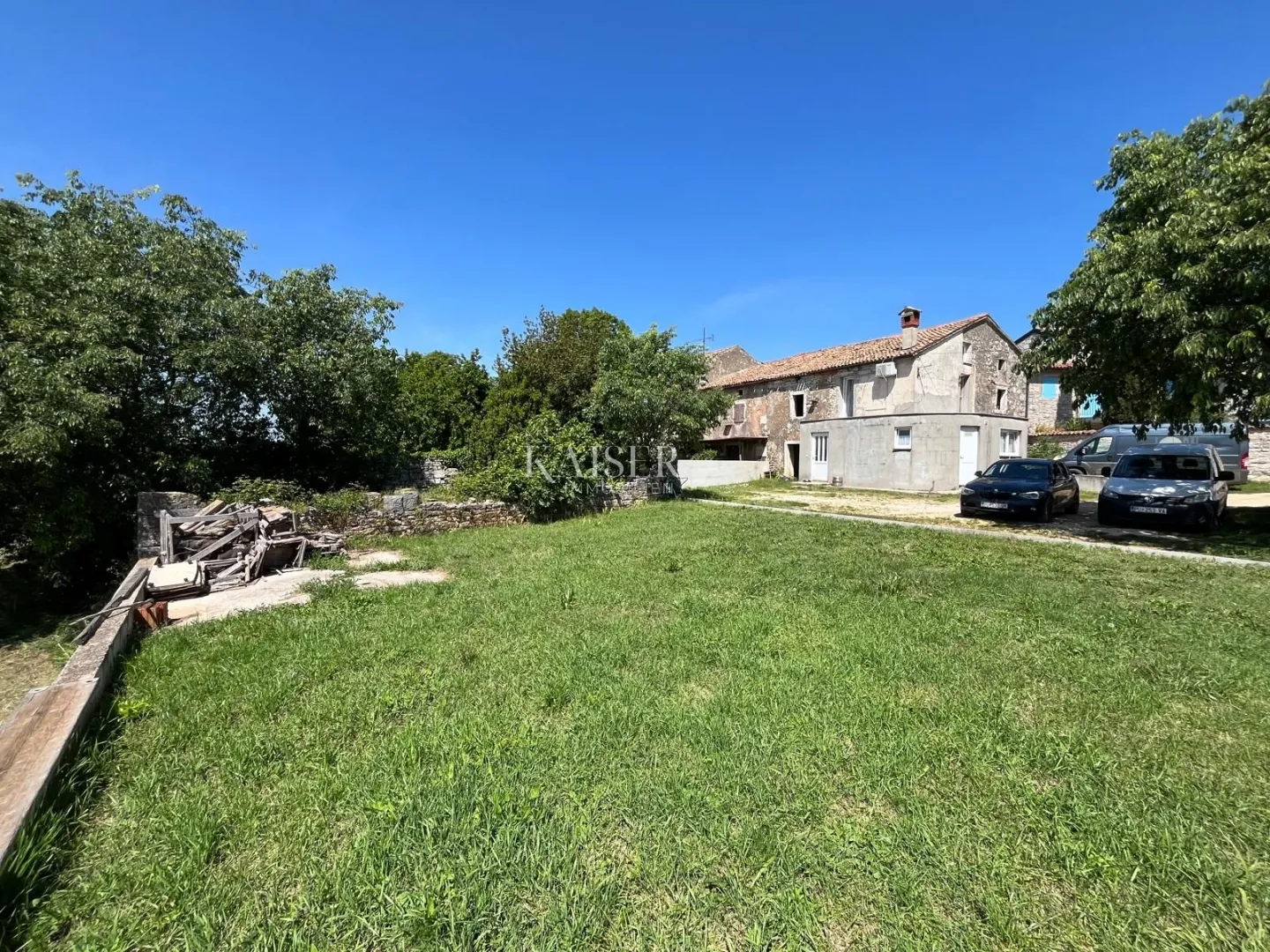 istra - poreč, kamena kuća sa okućnicom pogled more - slika 8